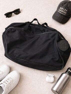 Harley-Davidson Black Weekender Duffle Bag Travel Gym Carry On 19x11